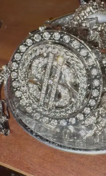 실버 지르코니아 돌 펜던트 블링블링