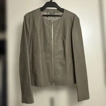 ANAYI 그레이 가죽 아우터 사이즈 38