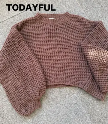[ 새상품급 ] TODAYFUL 니트 스웨터 F 브라운