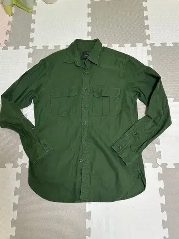 J.CREW 워크셔츠 올리브 그린 S