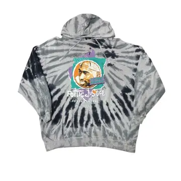 Poetic Justice 2PAC 타이다이 후드티 XL 랩 무비
