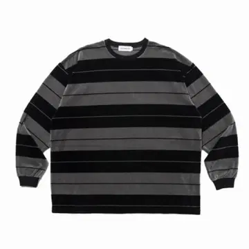 새상품급 25ss COOTIE KJ 착용 벨로아 보더 L/S Tee M