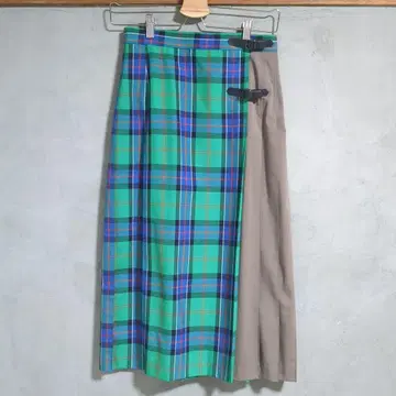 MACKINTOSH PHILOSOPHY 타탄 체크 퀼트 스커트