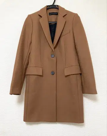 ZARA WOMAN 체스터 코트 캐러멜