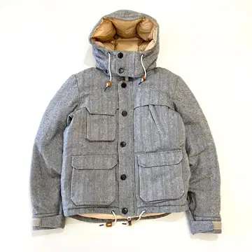 HARE 하레 헤링본 다운 자켓 후드 탈부착 2WAY S