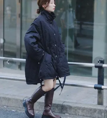 새상품급 카스타네 kastane 퀼팅 리버서블 코트 사이즈 0