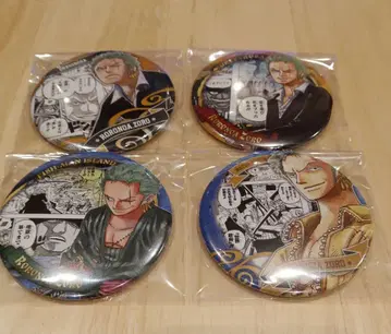ONE PIECE 컬렉션 캔뱃지 조로 HEROES 4개