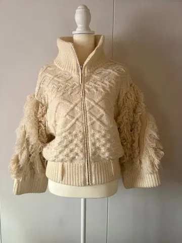 ELENDEEK 프린지 니트 자켓