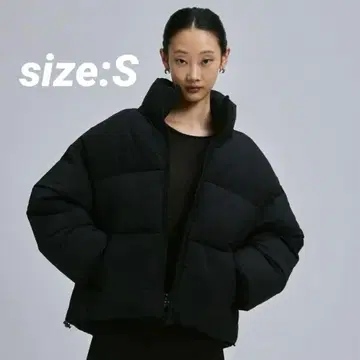 FEKETE 다운 다운 자켓 S