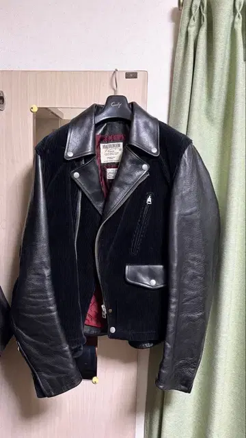 ANACHRONORM 더블 라이더 자켓 블랙