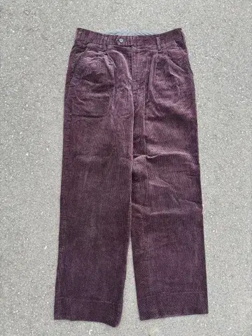 JUNKO KOSHINO 코듀로이 팬츠 와인 레드