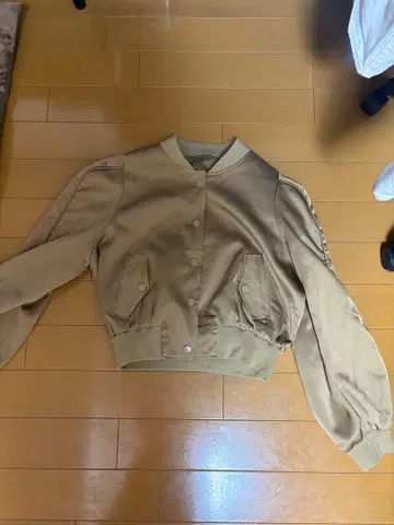 베이지 MA-1 스타일 자켓