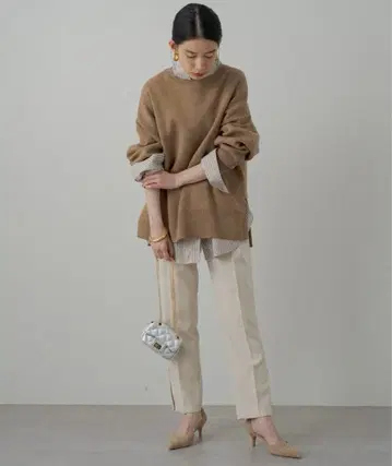 라운지 드레스 사이드 ZIP 팬츠