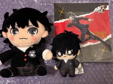 페르소나 5 아크릴 스탠드 봉제 인형 주인공 아마미야 렌