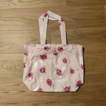 지저스 디아망테 리본 프렌즈 백 BB 로즈 패턴 핑크 x 로즈