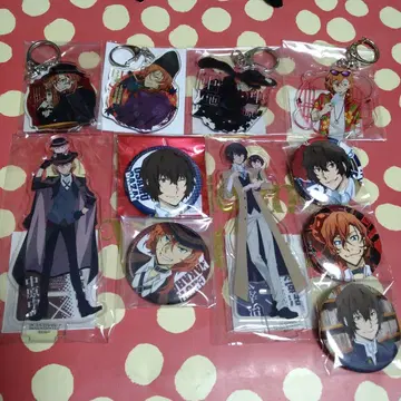 문호 스트레이독스 아크릴 스탠드 캔 배지 다자이 오사무 나카하라 츄야