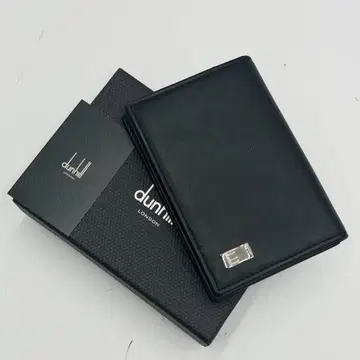 미사용급 dunhill 던힐 소가죽 가죽 카드 케이스 명함지갑 블랙