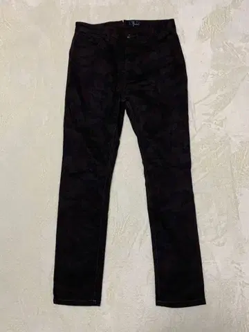 ZIP FIVE 카모플라쥬 패턴 스키니 팬츠 S