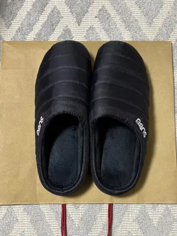 SUBU 블랙 스부 슬리퍼 샌들 사이즈 3