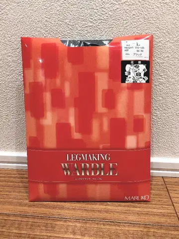 MARUKO 레그 메이킹 워 워블 블랙 꽃무늬