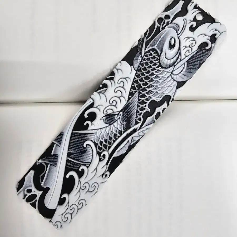 잉어 문양 블랙 책갈피