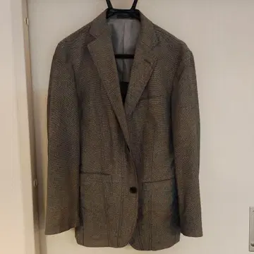 그레이 울 혼방 비즈니스 자켓