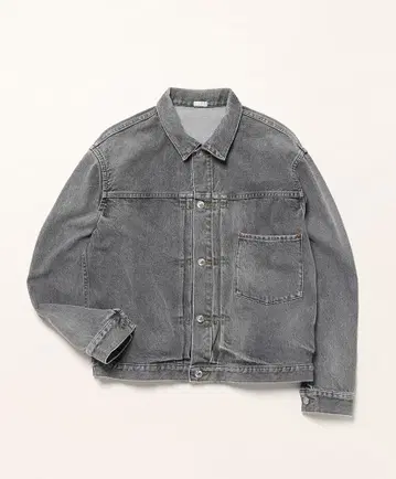 [ 새상품 ] A.PRESSE 빈티지 그레이 데님 재킷