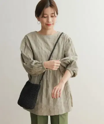 URBAN RESEARCHDOORS 시어서커 블라우스