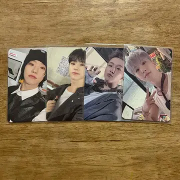 호시 세븐틴 묶음 판매 세트 럭키 드로우 트레이딩 카드 4장