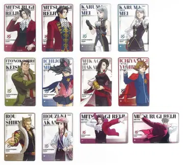 역전재판 아크릴 클리어 카드 전종 세트