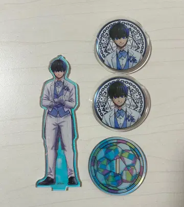 블루 록 전시회 이사기 요이치 아크릴 스탠드 캔뱃지 파샤코레