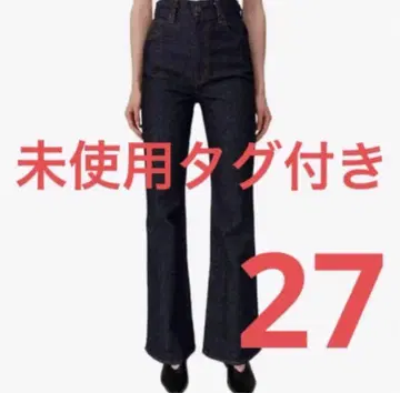 택 포함 moussy MVS 플레어 데님 OneWash 27 다크 네이비