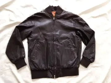 가죽 자켓 블루종 더블 지퍼