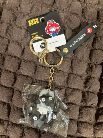 마이멜로디 블랙 미야쿠미야쿠 산리오 만박 키링