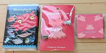 미사용 새상품 에노시마 수족관 맨다코 3종 세트 심해 메모 클립 거울