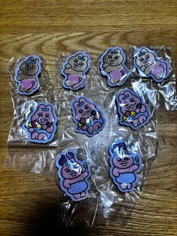 빤쮸토끼 와펜 배지 9개 세트