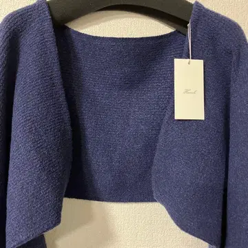 택 포함 새상품 hunch 네이비 니트 가디건 벌룬 소매 프리 사이즈