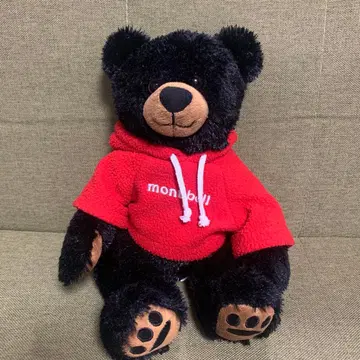 montbell 몽벨 몬타베어 후드 부착 봉제 인형 곰