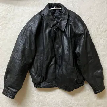 싱글 라이더 자켓 소가죽 카라 부착