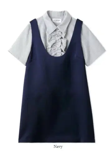 릴리 브라운 비쥬 셔츠 세트 미니 원피스