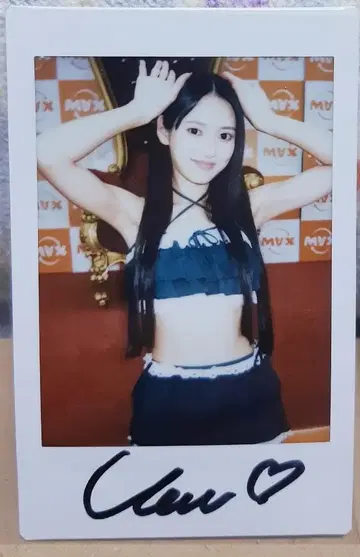 이벤트 한정품 하치카케 우미 친필 사인 폴라로이드 2