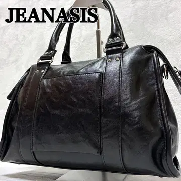 컨디션 최상 JEANASIS 지나시스 앤티크 인조 가죽 보스턴