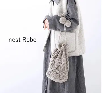 택 포함 새상품 nest Robe 페루 보블 니트 복조리 BAG 숄더백