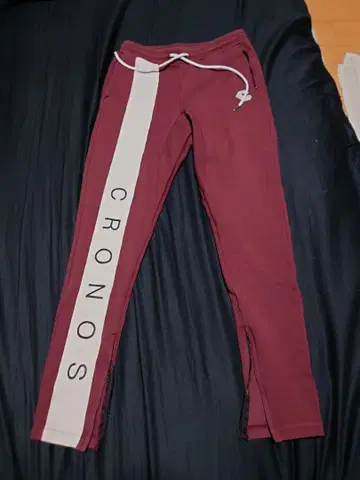 CRONOS 조거 팬츠 버건디