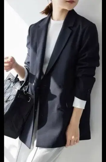 [ SLOBE IENA ] 워셔블 트윌 더블 자켓