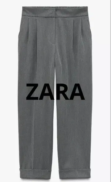 ZARA 롤업 밑단 사양 다트 팬츠