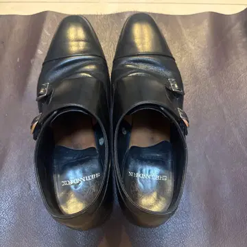 Shetland Fox 블랙 더블 몽크 스트랩