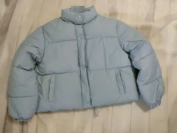 다운 자켓 블루