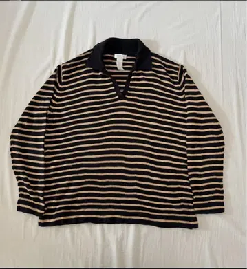 스트라이프 니트 스웨터 (호주산)