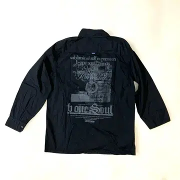 y2k 00s 긴팔 셔츠 그런지 펑크 헤이세이 시크 스타일 영문